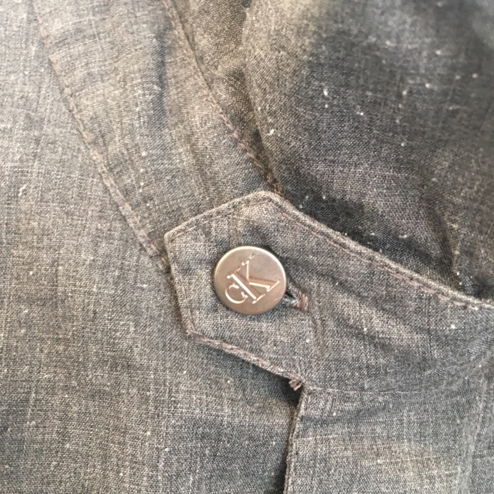 [Calvin Klein] Padded Collared Button Jacket L - image 2